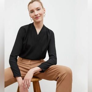 NWOT M.M Lafleur - The Antoinette Top Sz xs BLACK